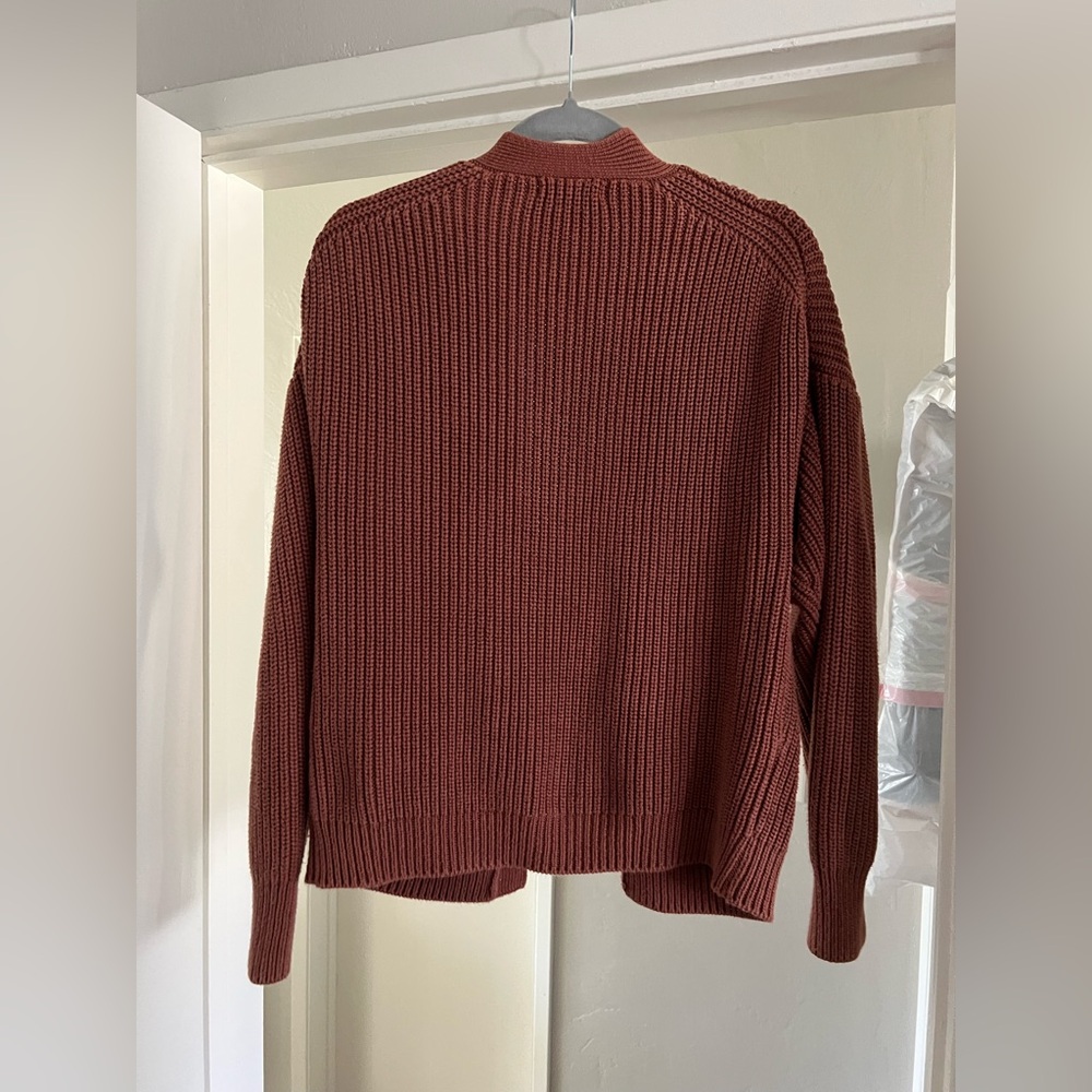 Tradlands Cardigan Sweater in Plum - Picture 3 of 10